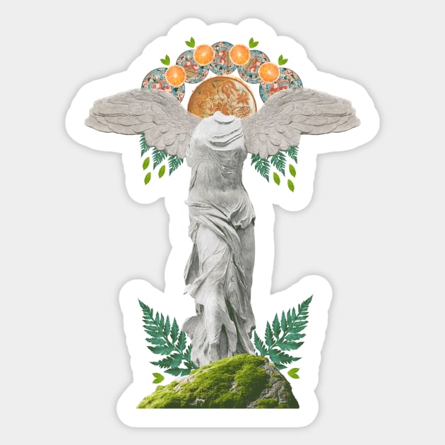 Winged Victory Sticker by Ithaca Smith